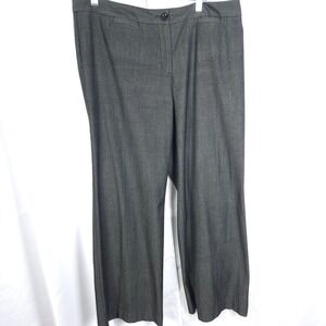 J.Jill Stretch Pants Women's 14 Petite Gray High Rise Office Trousers 36x29.5